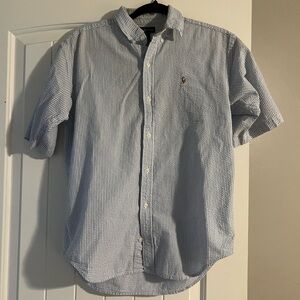 Seersucker Polo Shirt